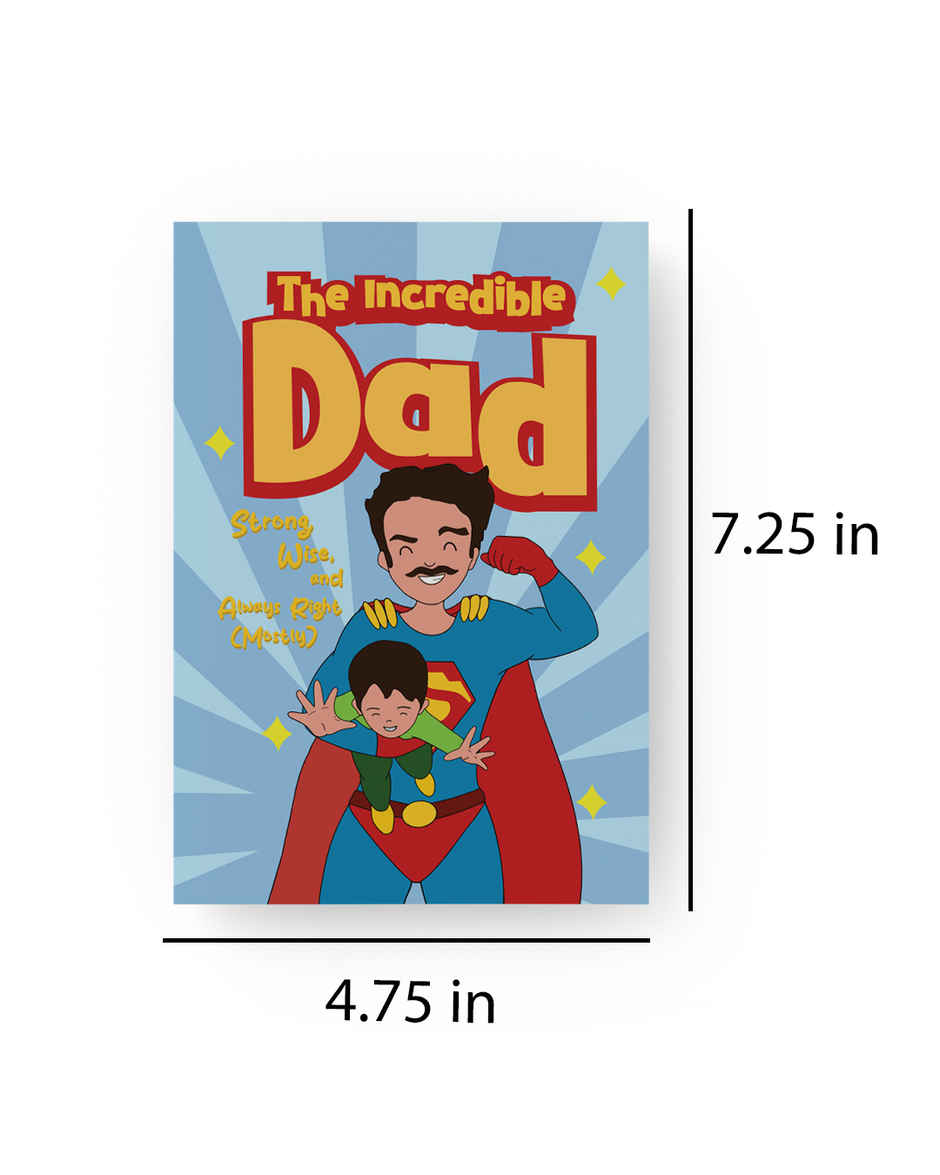 The Incredible Dad Card | Mad Over Prints