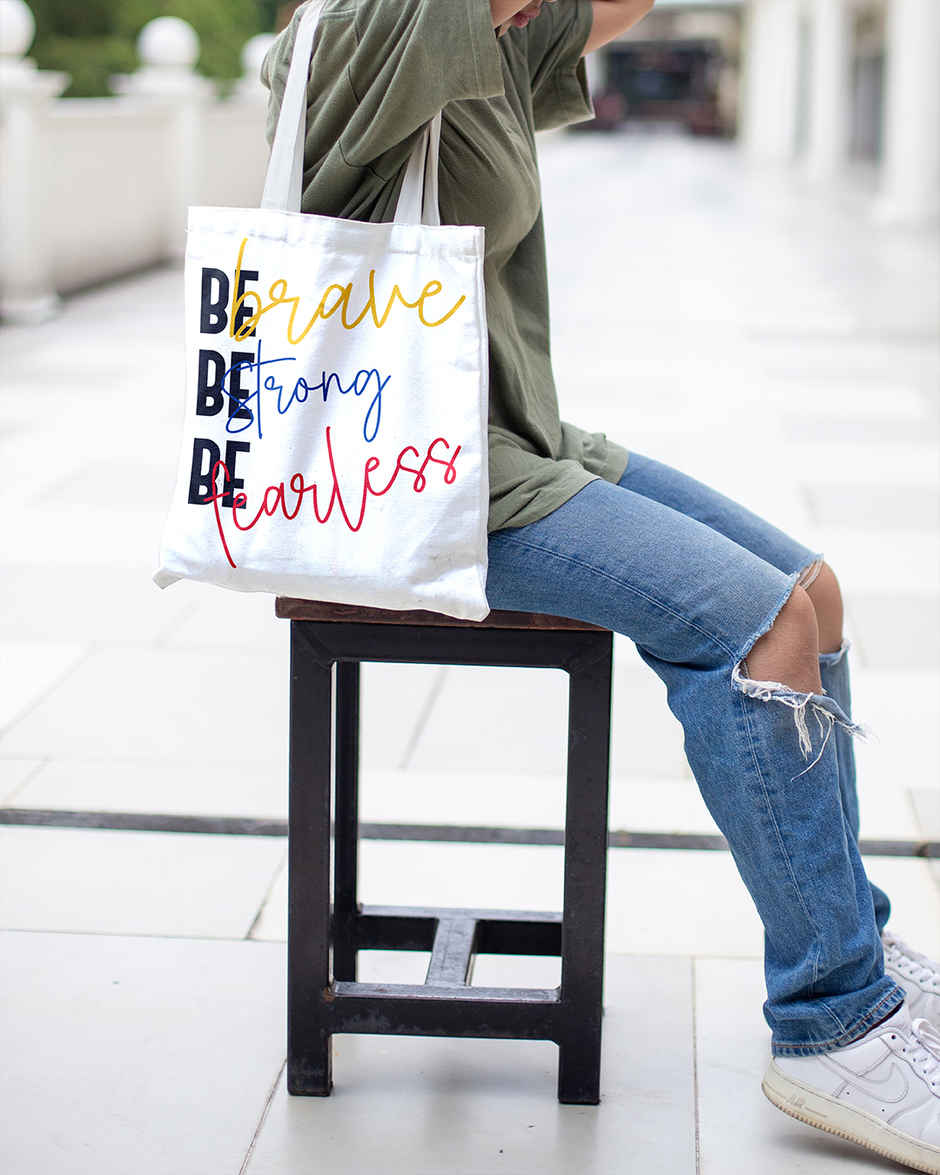 Be Brave Tote Bag | Mad Over Print
