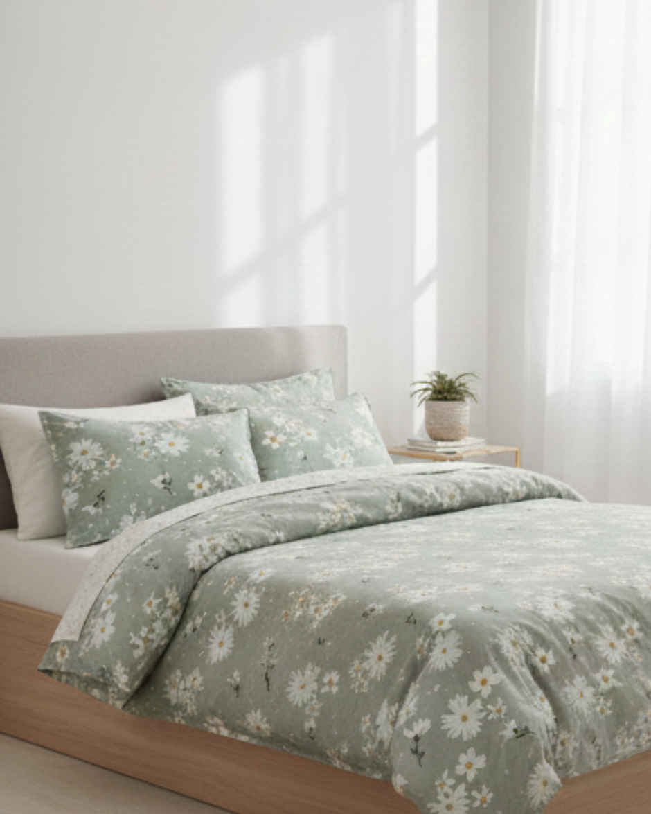 Status Printed Single comforter Sage Blossom Aura | 150 x 220 cm