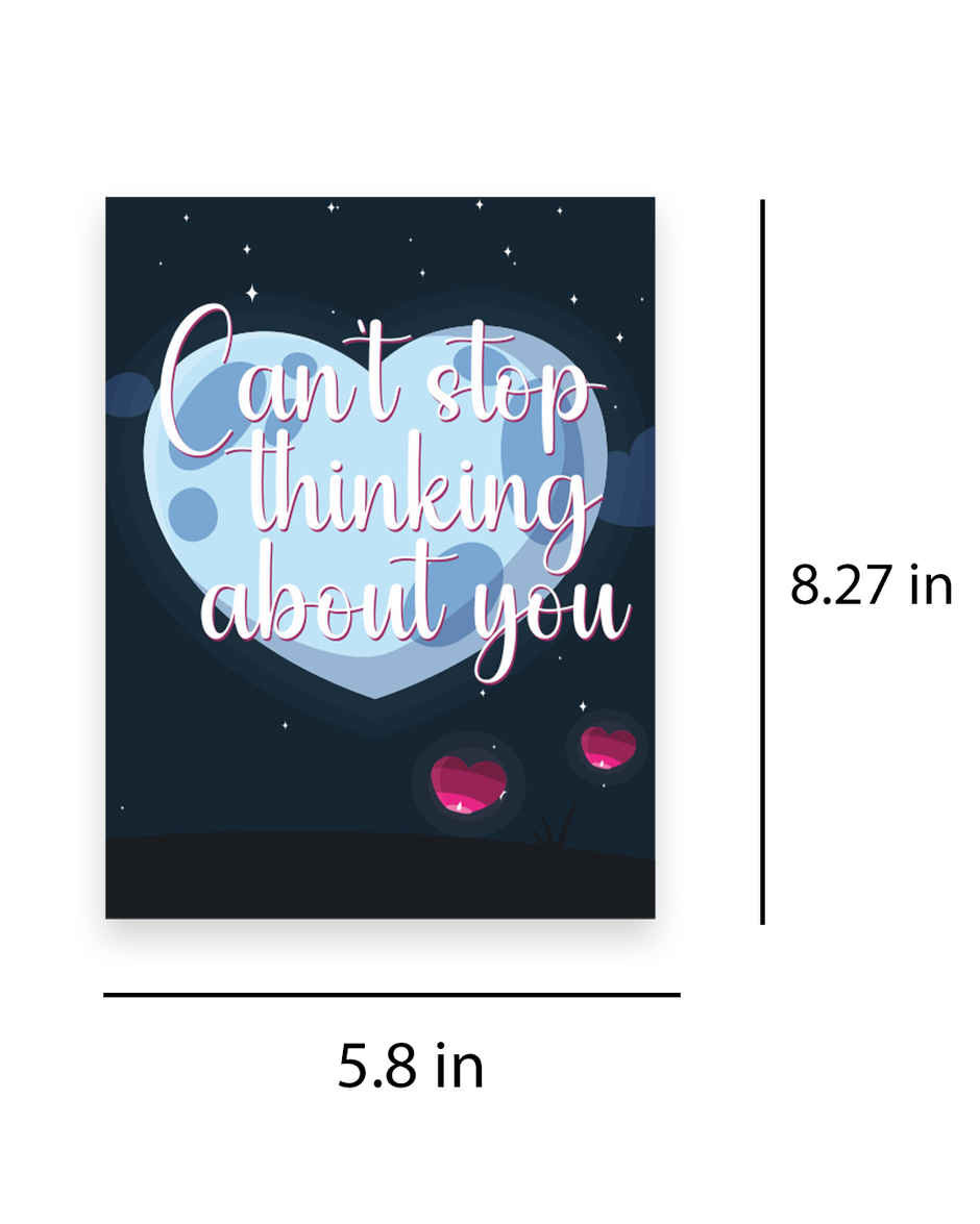 Can't Stop Thinking about You | Greeting Card | Vibebling