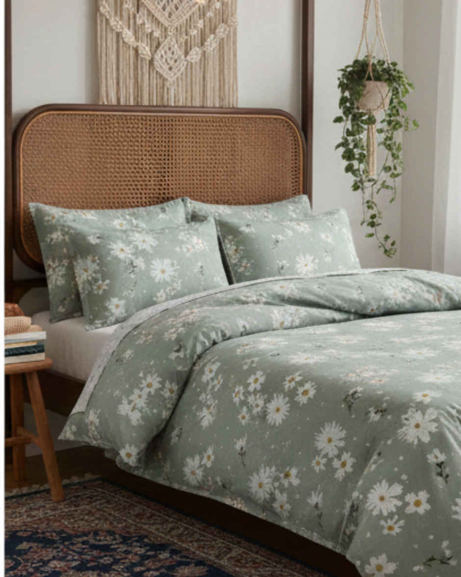 Status Printed Single comforter Sage Blossom Aura | 150 x 220 cm