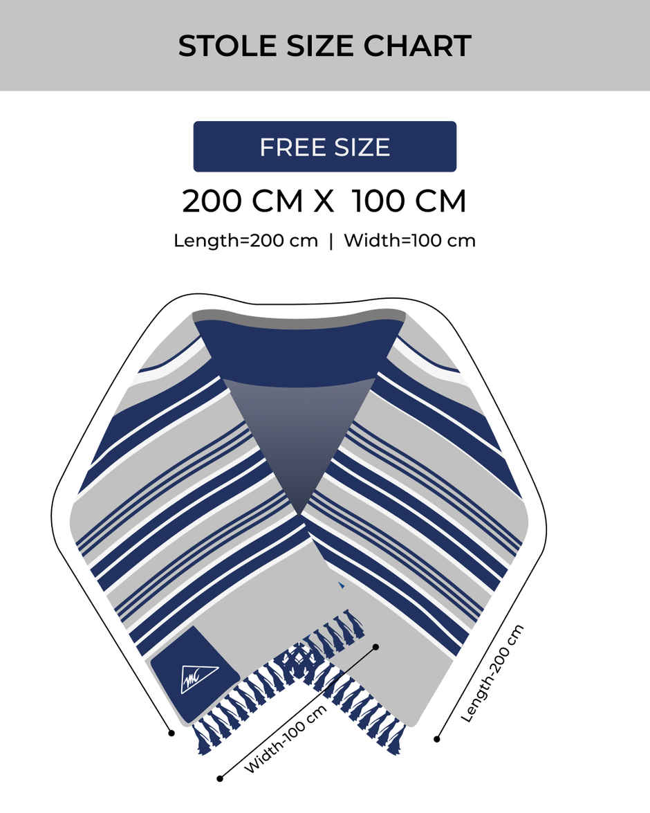 Monte Carlo Womens Self Design Multi Colored Stole (224Stl4399-0-28) (L 200 Cm X W 70 Cm)