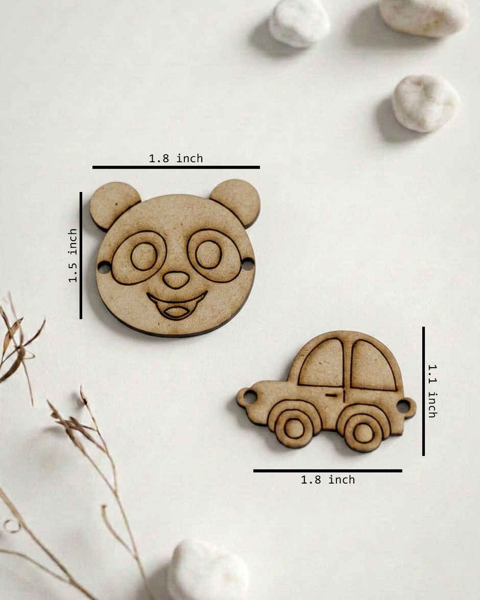 DIY Rakhi Bear & Car Painting Kit for Kids | Unique Find | Pack of 2 | Mad Over Prints