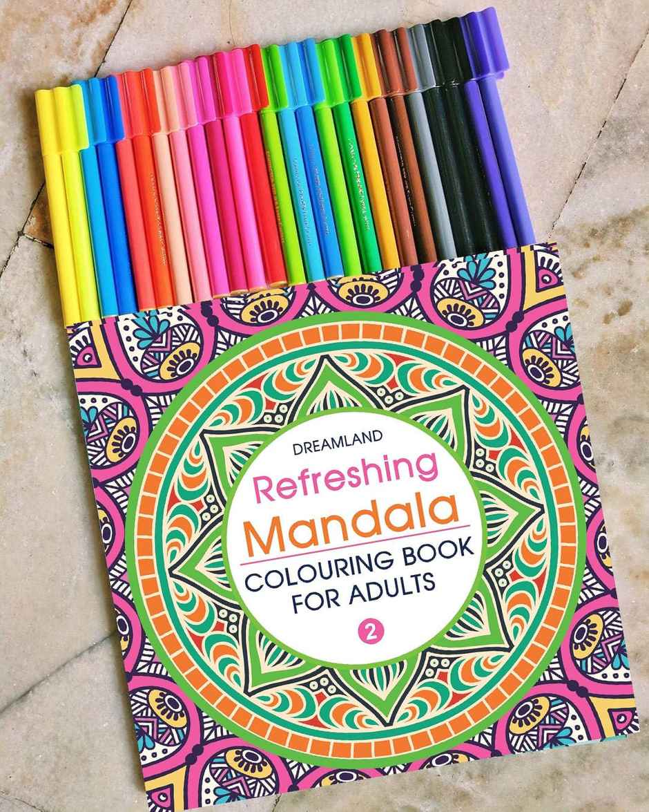 Refreshing Mandala- Colouring Book for Adults Book 2
