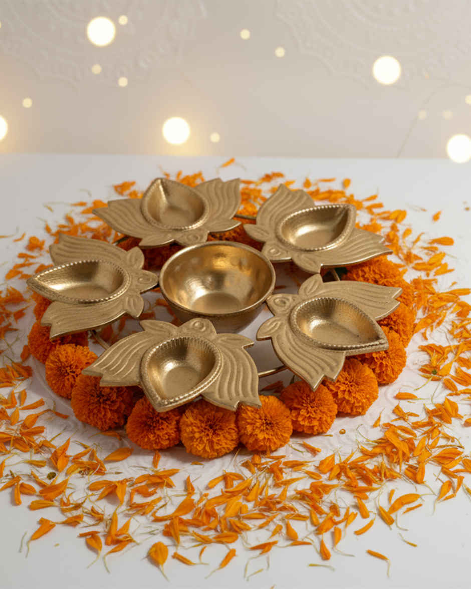 Lotus Design Urli Diya | Mad Over Print