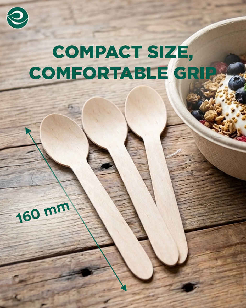 Eco Soul 160 mm | 50 Count | Disposable Spoon
