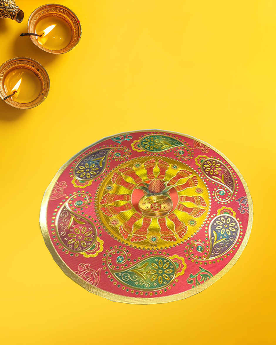 Golden Rangoli Sticker | Mad Over Print