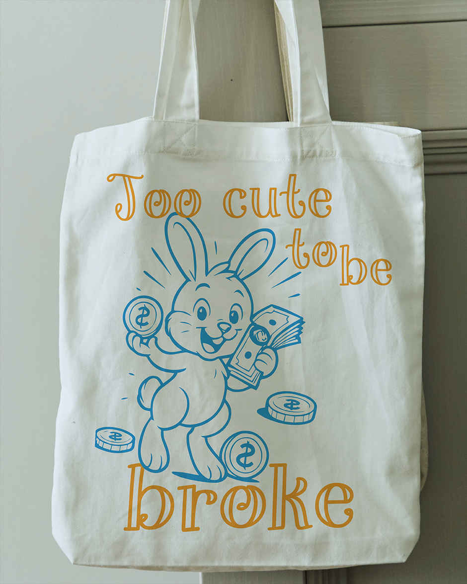 Too Cute Tote Bag | Mad Over Print