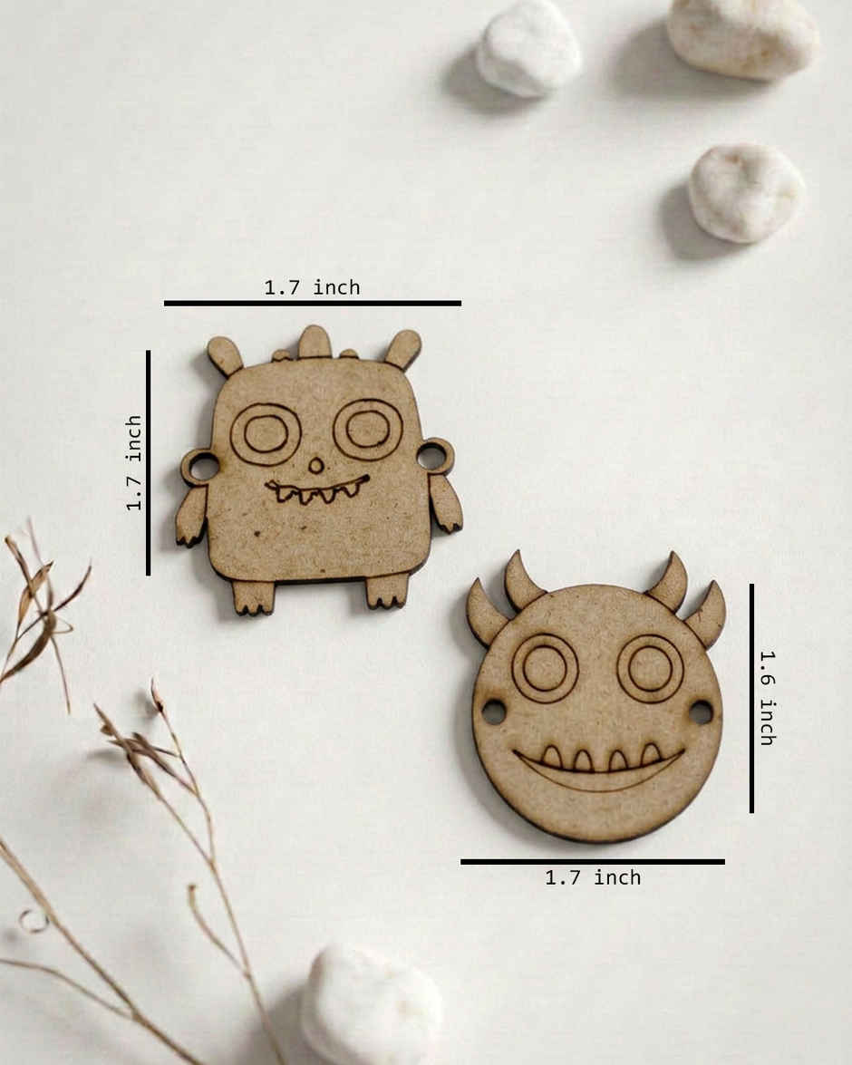 Kids DIY Rakhi Painting Kit Monster | Set of 2 | Unique Find | Mad Over Prints