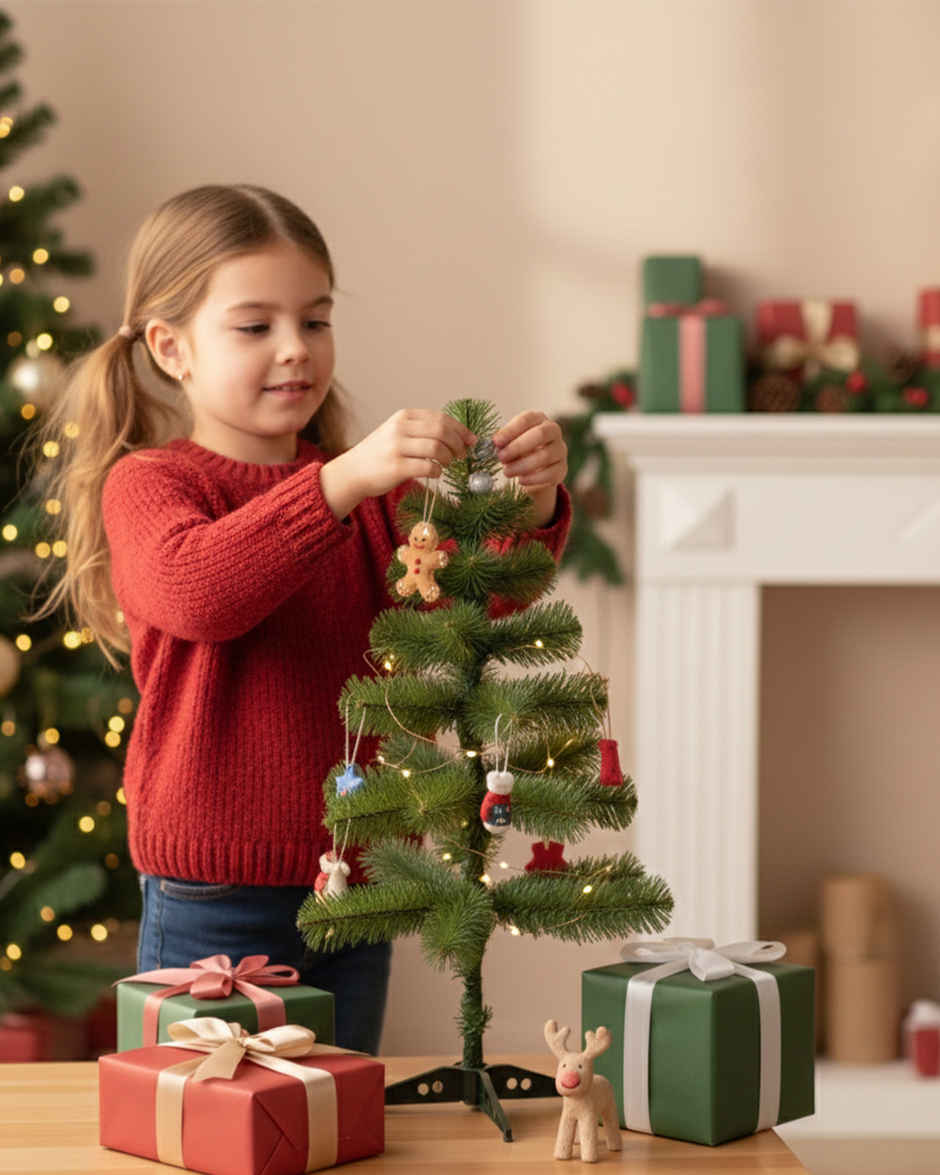 Christmas Tree | 2 ft | Ideal for Home, Office & Party Decor | Mad Over Print