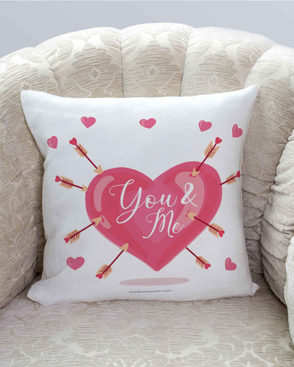 You Me Heart Cushion | Assorted Design | Mad Over Prints