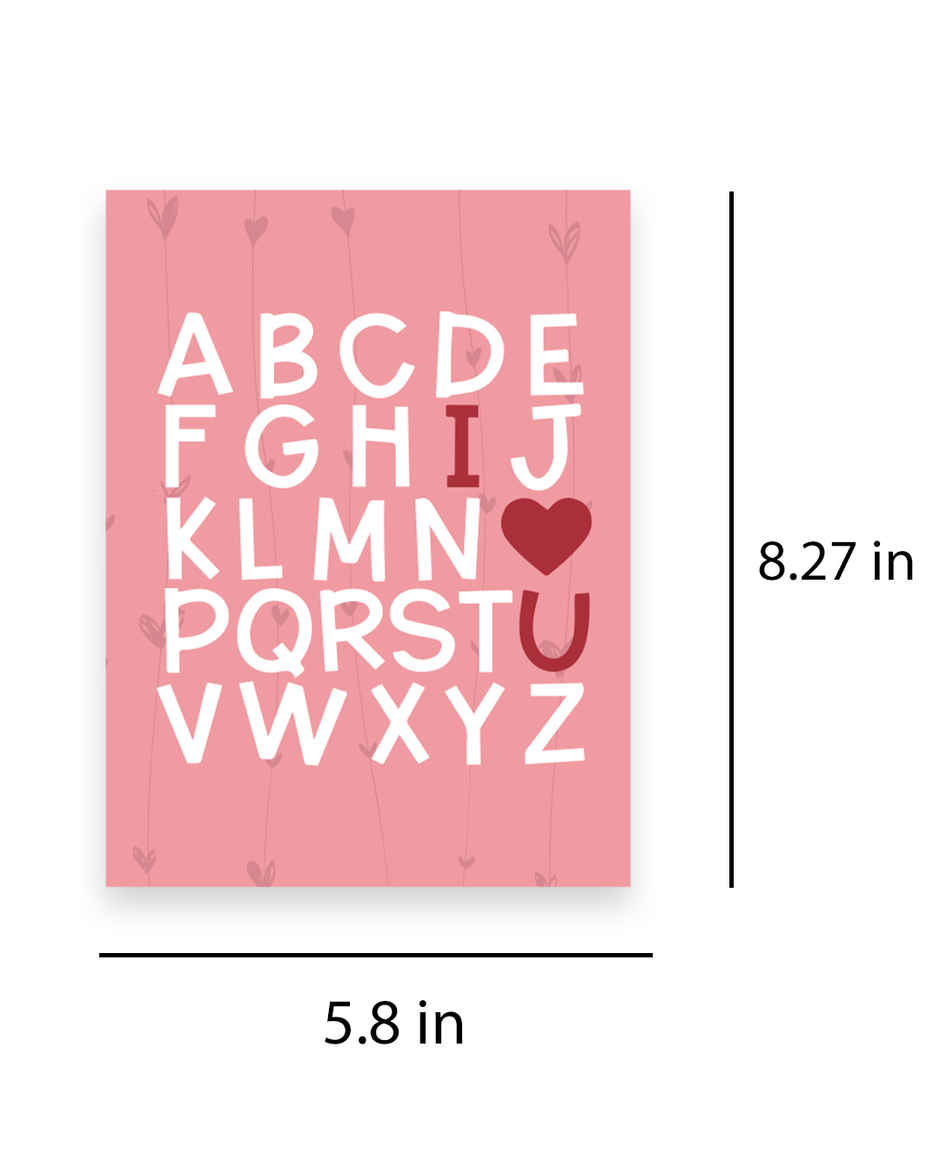 ADCD I Love UZ Fun Love Greeting Card | Vibebling
