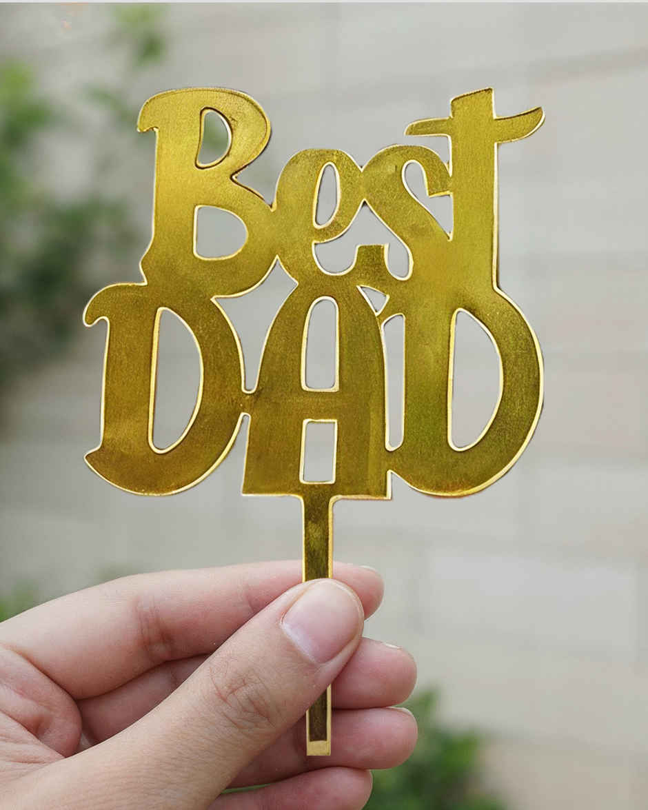 Best Dad Cake Topper | Mad Over Print