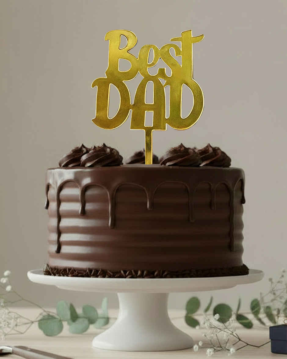 Best Dad Cake Topper | Mad Over Print