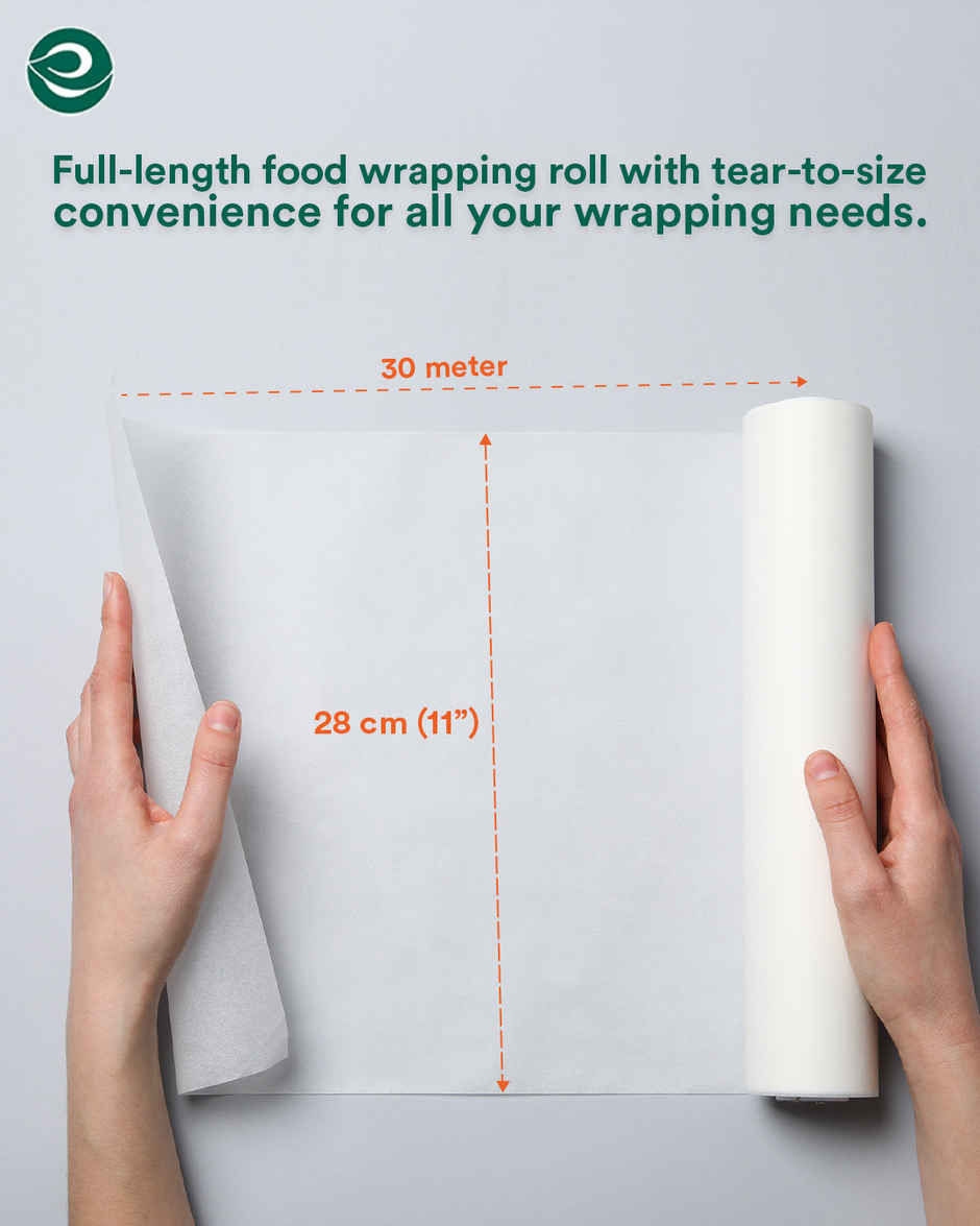 Eco Soul Food Wrapping Paper Roll | Ink Free | 20 Meter