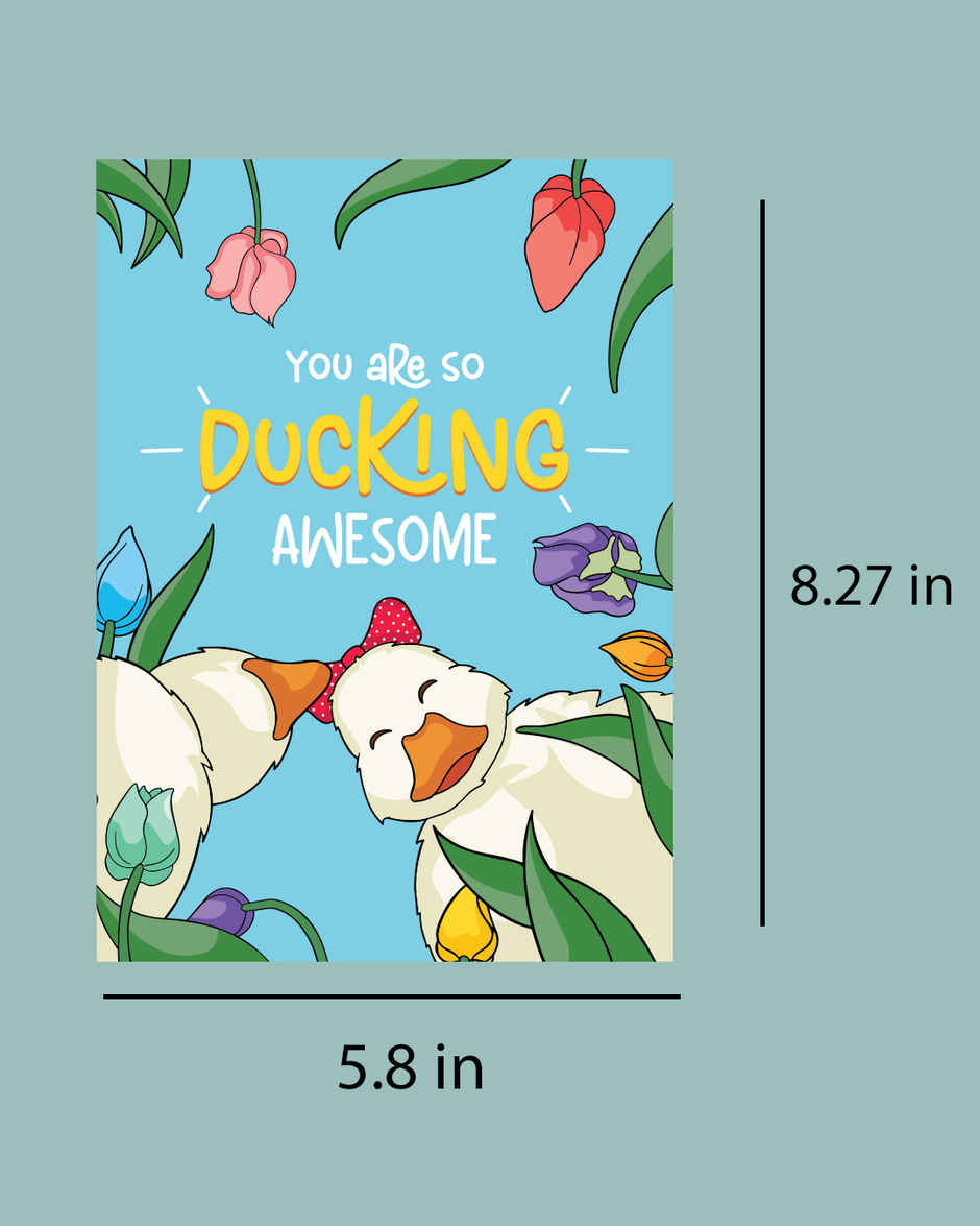Ducking Awesome Women's Day Card | Mad Over Print