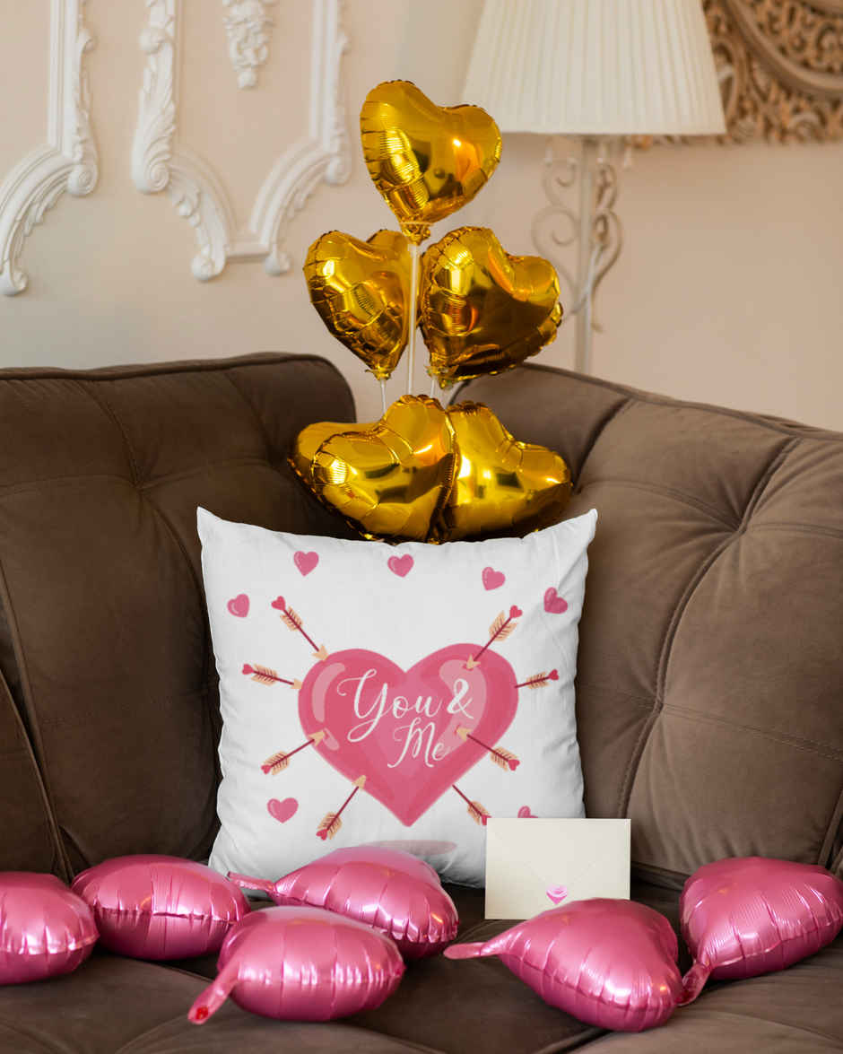 You Me Heart Cushion | Assorted Design | Mad Over Prints