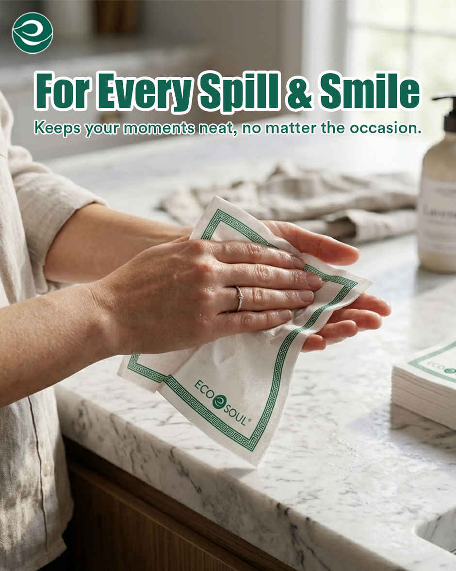 ECO SOUL 2Ply | 50 Count | Disposable Paper Napkin
