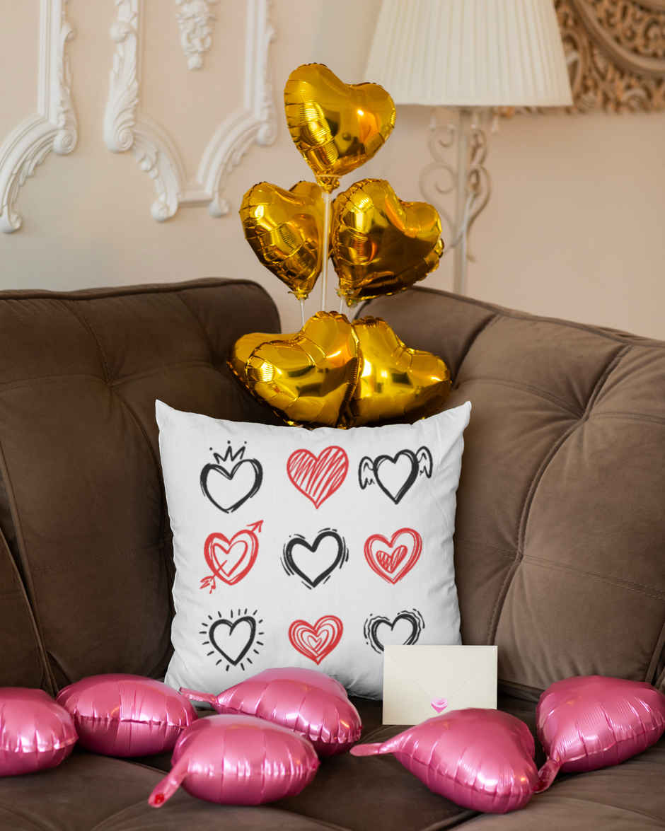 Heart Cross Cushion | Mad Over Prints