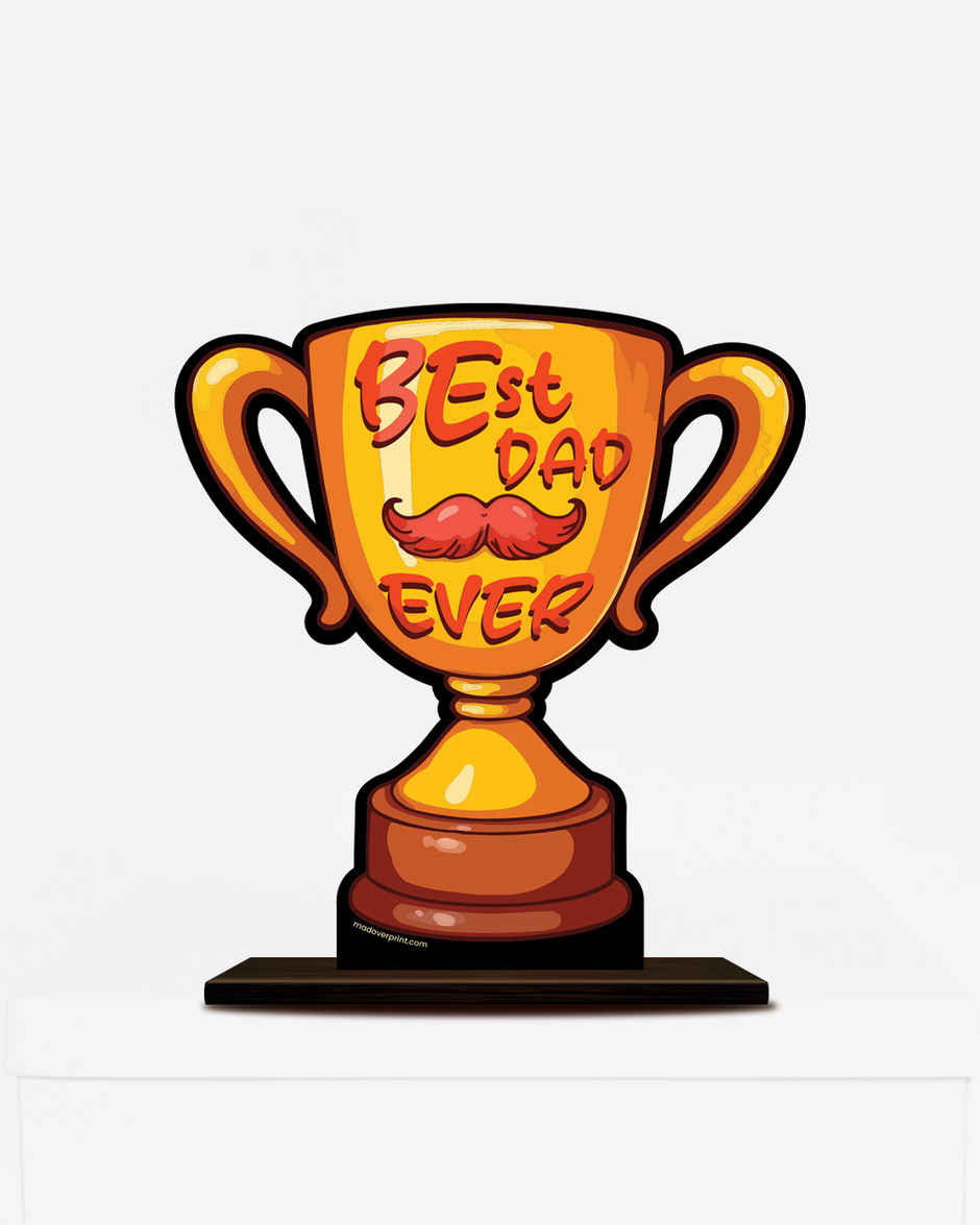 Mad Over Print Best Dad Ever Award