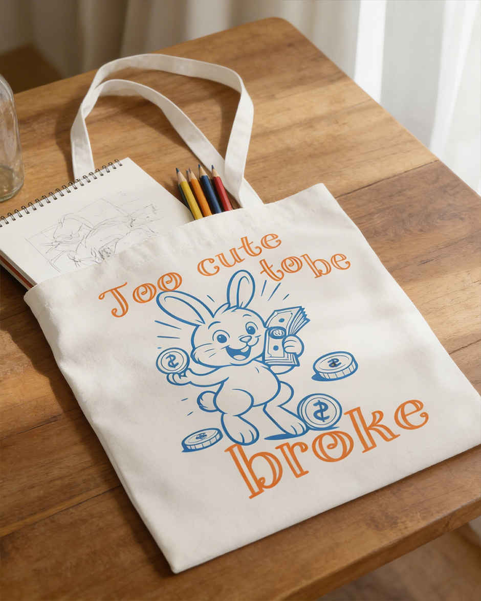 Too Cute Tote Bag | Mad Over Print