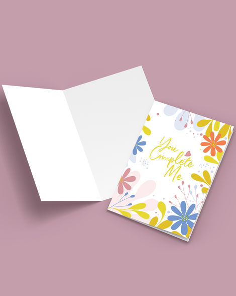 Mad Over Print You're My whole World Card