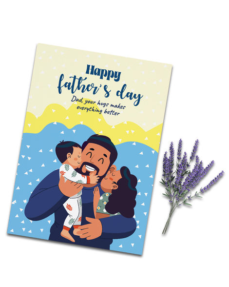 Mad Over Print Happy Father's Day Card