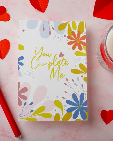 Mad Over Print You're My whole World Card