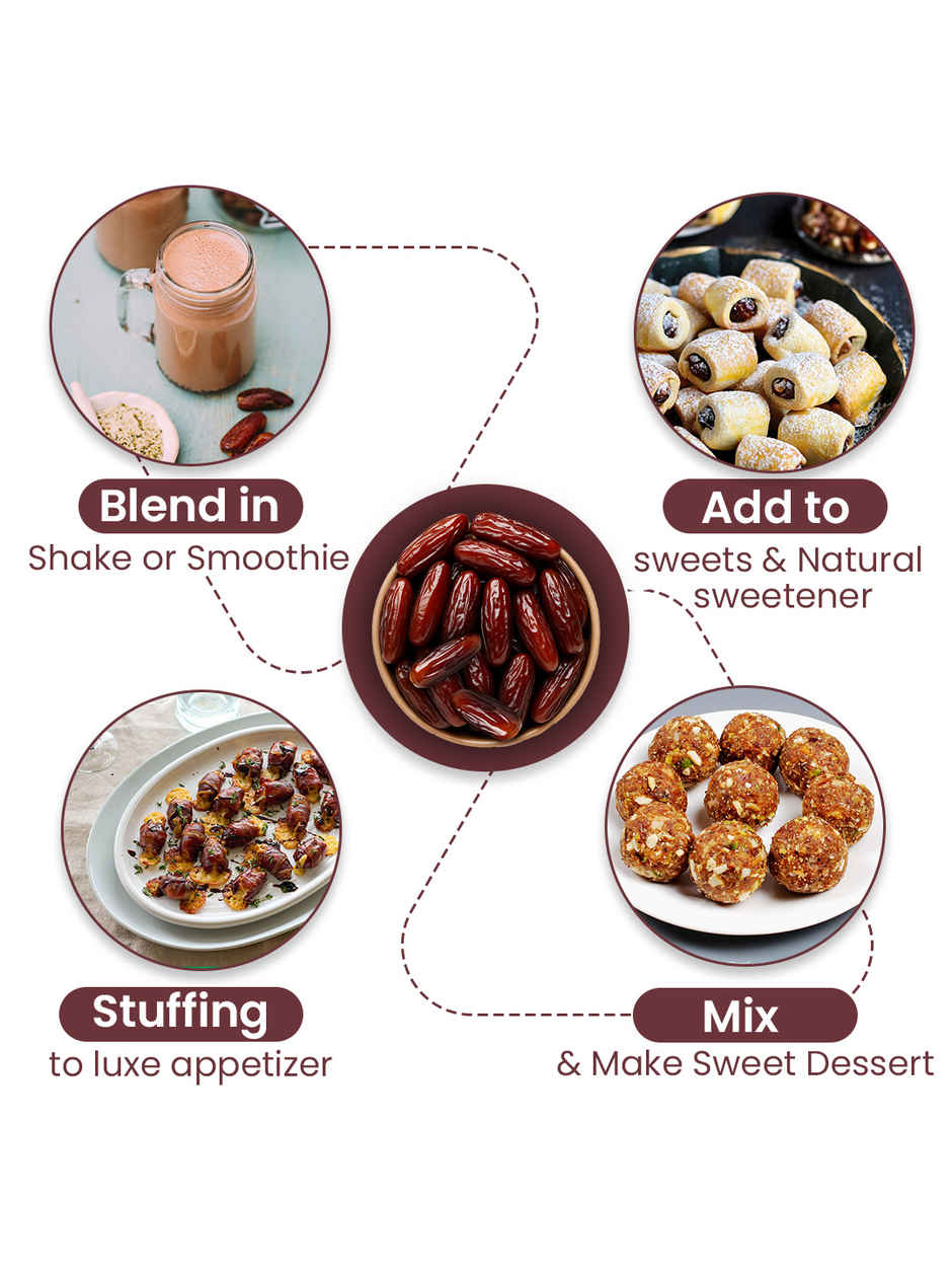 Nutraj Premium Gulf Dates | Rabbi