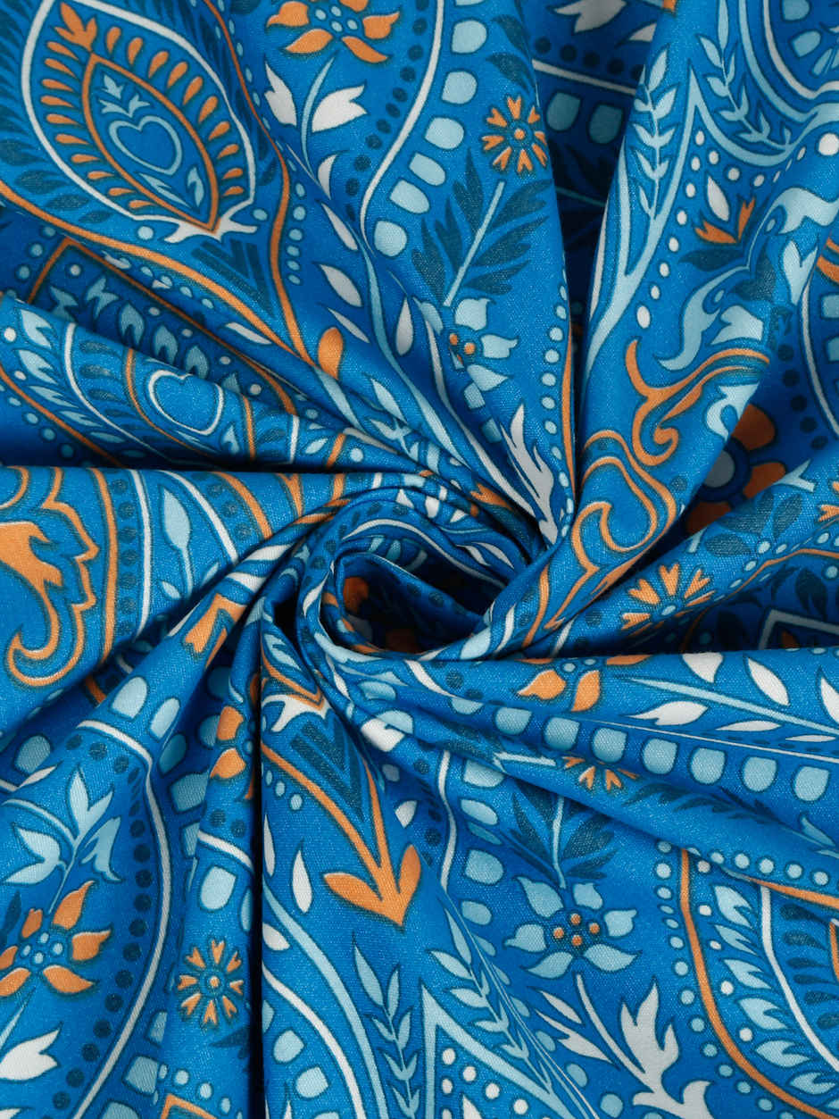 STATUS Micro Dohar Double Bed | Cultural Blue - 200 x 220 cm