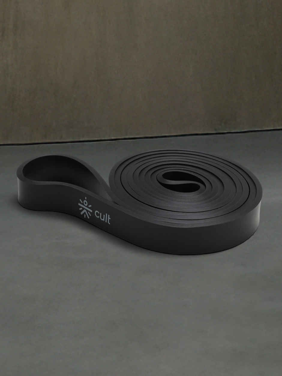 Cultfit Unisex Resistance Band for Stretching & Pull Ups | Black - 11-30 kg Resistance