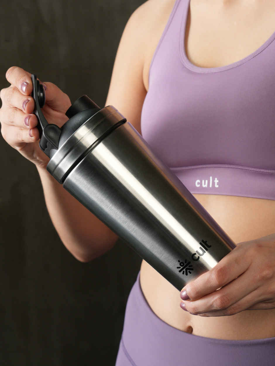 Cultfit Steel Shaker | Silver