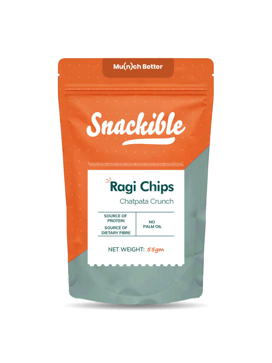 Snackible Chatpata Crunch Ragi Chips- No Palm Oil