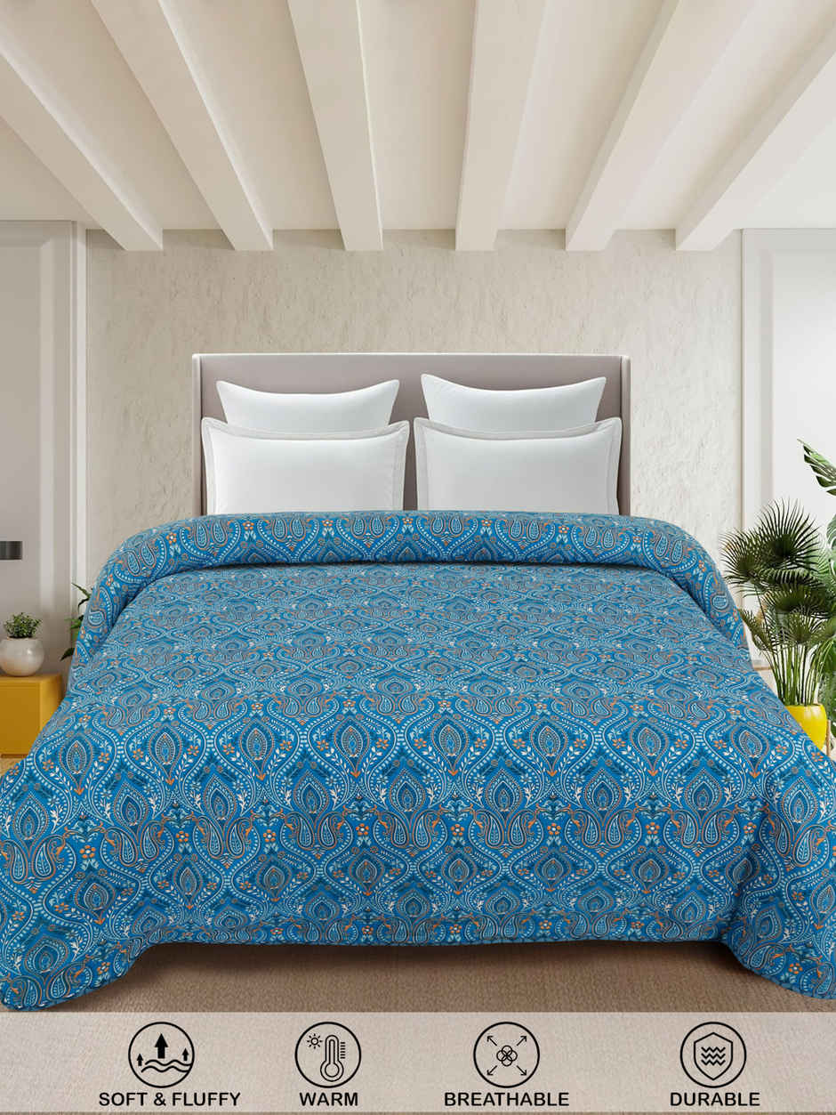 STATUS Micro Dohar Double Bed | Cultural Blue - 200 x 220 cm