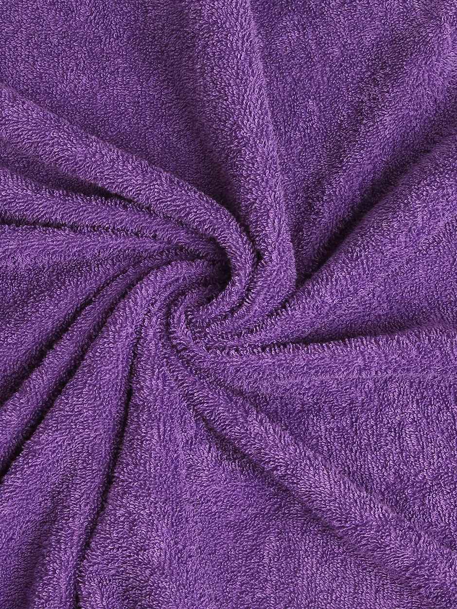 Welspun Solid Deep Lavender 100% Cotton Quick Absorbent Bath Towel For Men And Women