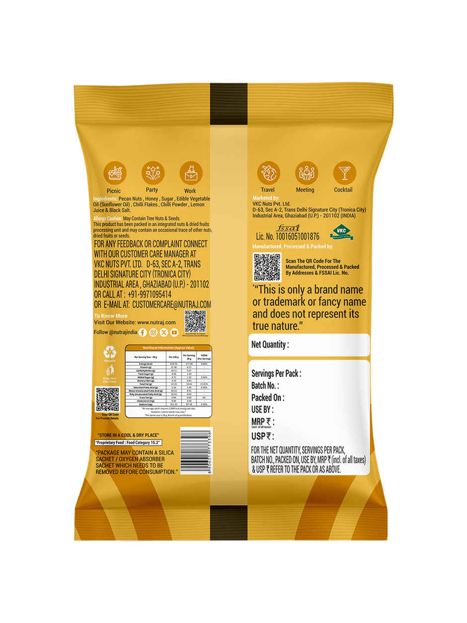 Nutraj Snackrite Premium Golden Honey Chilli Pecan