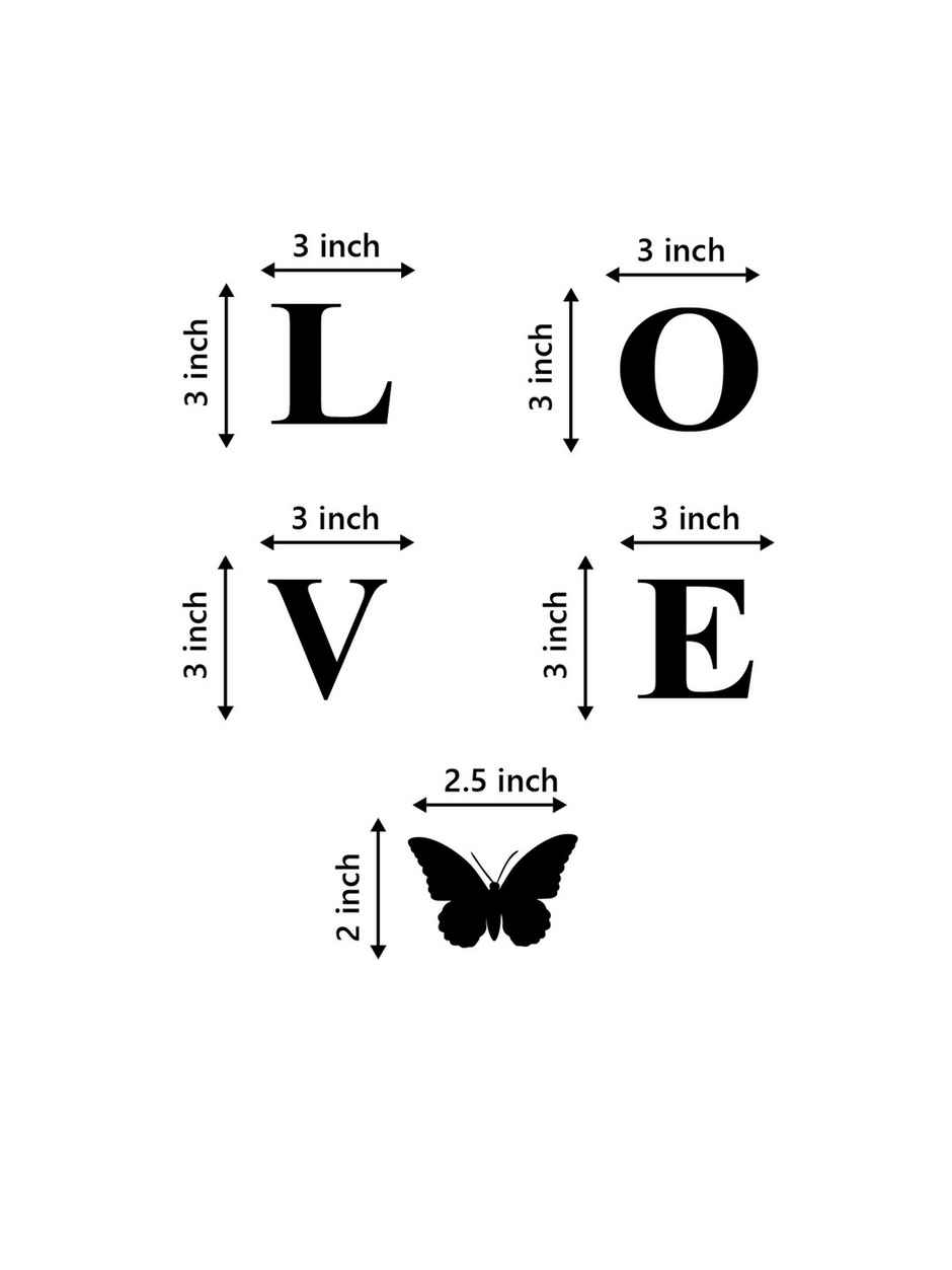 Love Butterflies Black Wood Wall Art | Romantic Decor | EcraftIndia