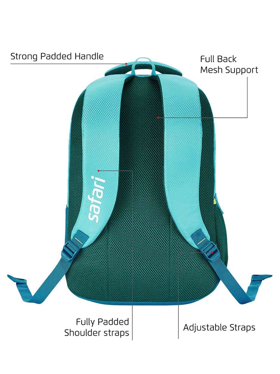 Safari Flight | 3 Compartment 37 L Green Printed Casual Backpack