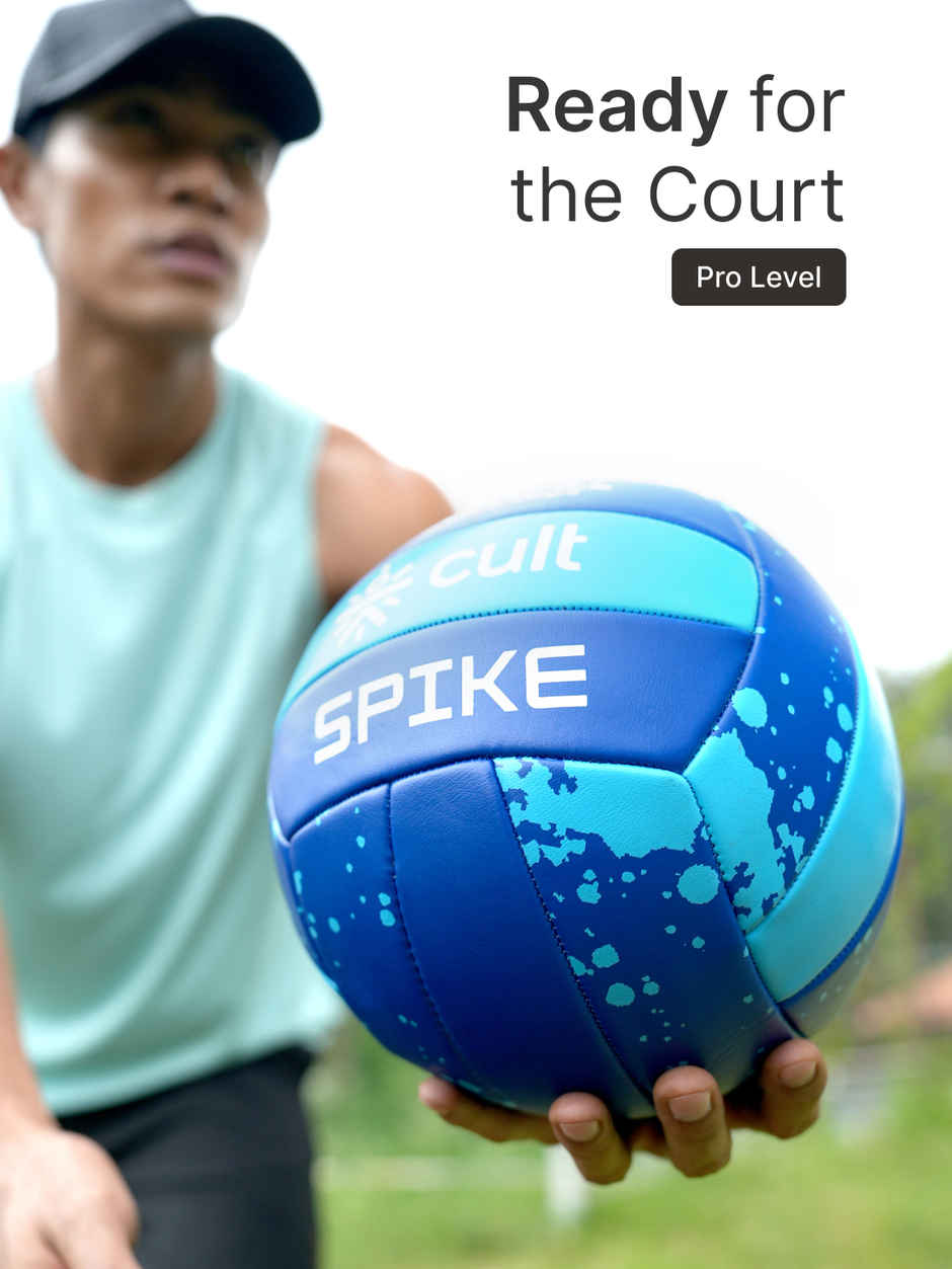Cult Volleyball Spike Machine-Stitched | Blue