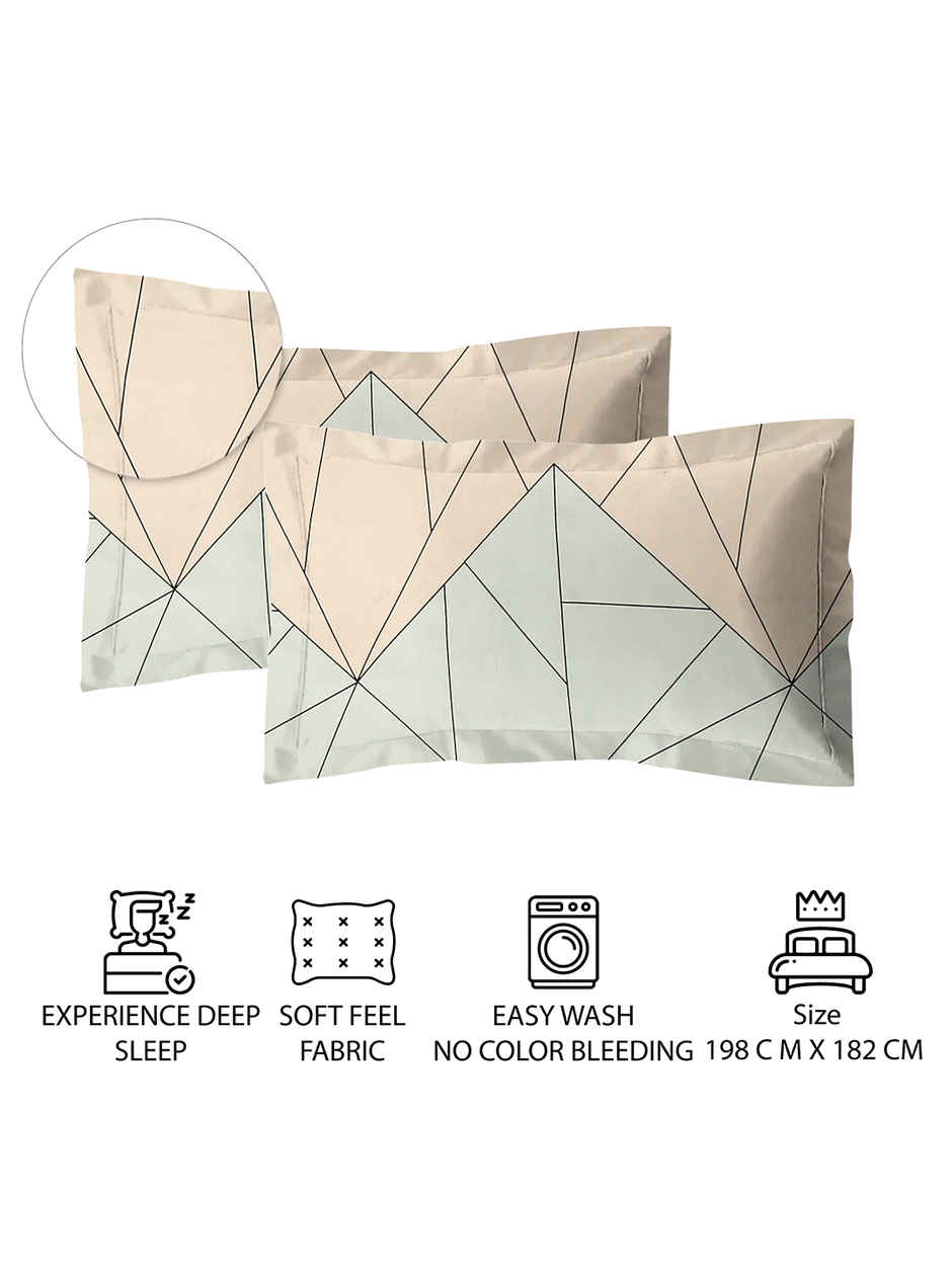 Status Imperial Corner Fitted Bedsheet | Geometric Summit | 198 x 182 cm