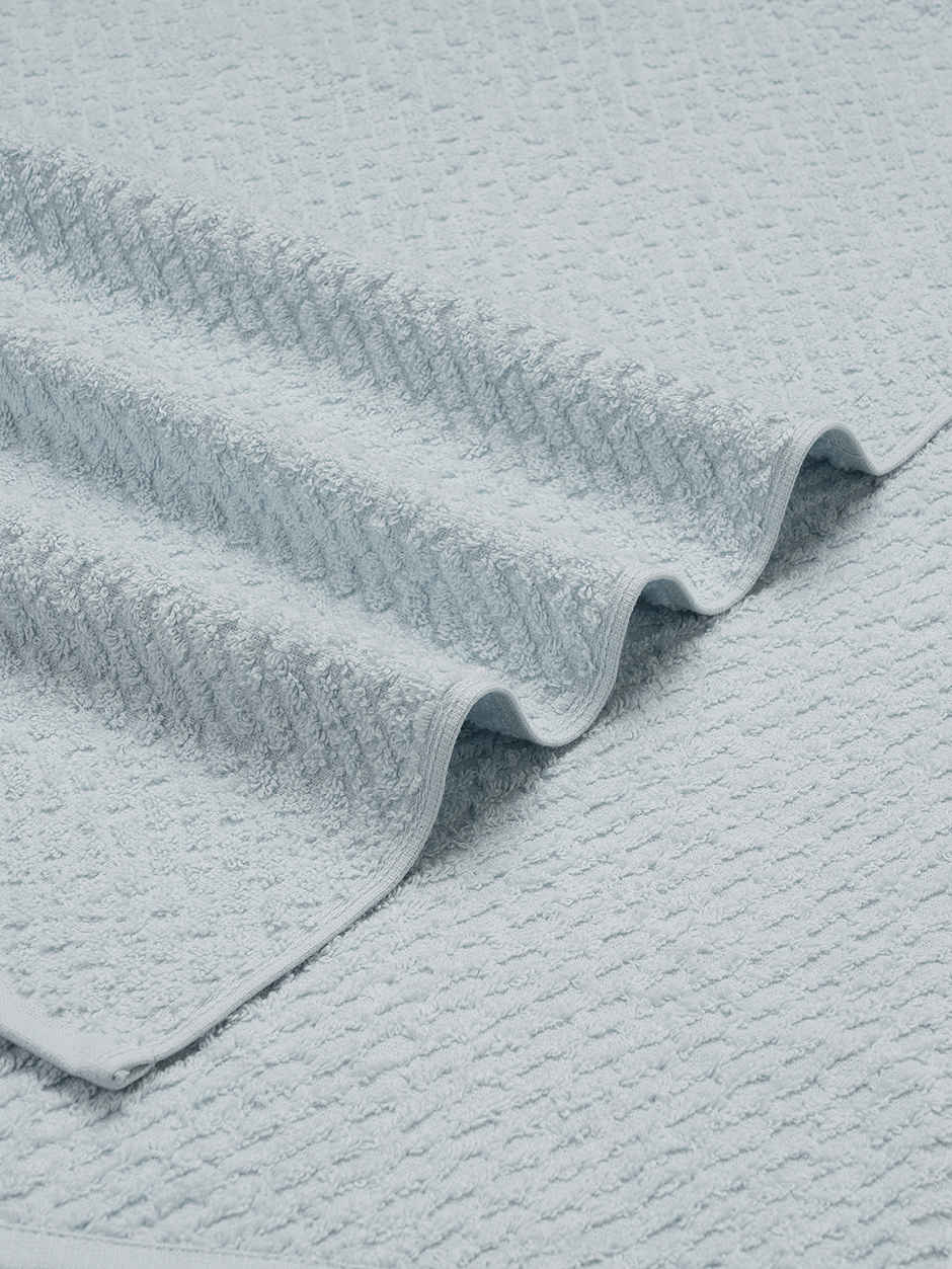 Spaces Pure Cotton High Absorbent Bath Towel | Light Blue | 448 GSM | For Men And Women