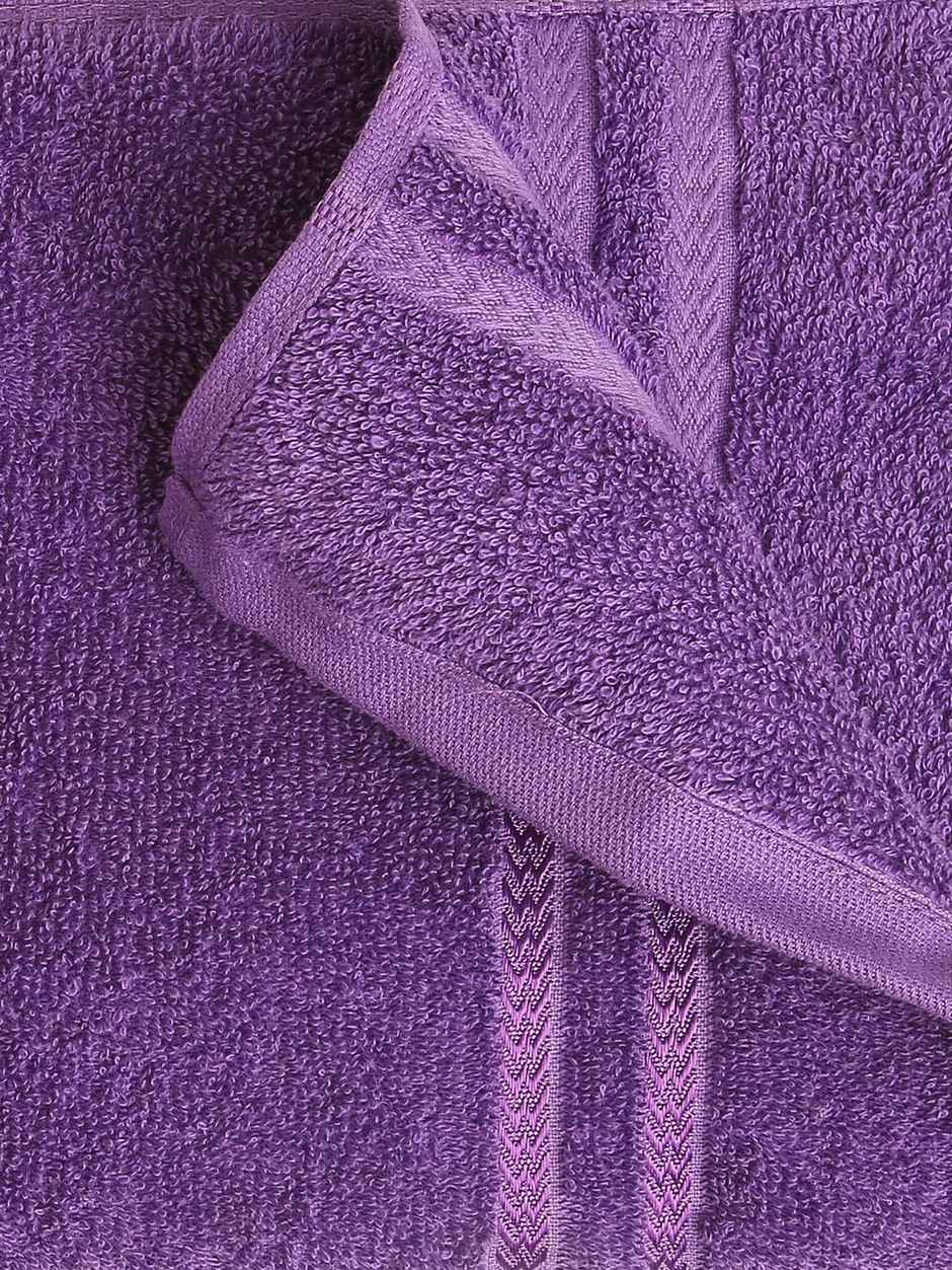 Welspun Solid Deep Lavender 100% Cotton Quick Absorbent Bath Towel For Men And Women