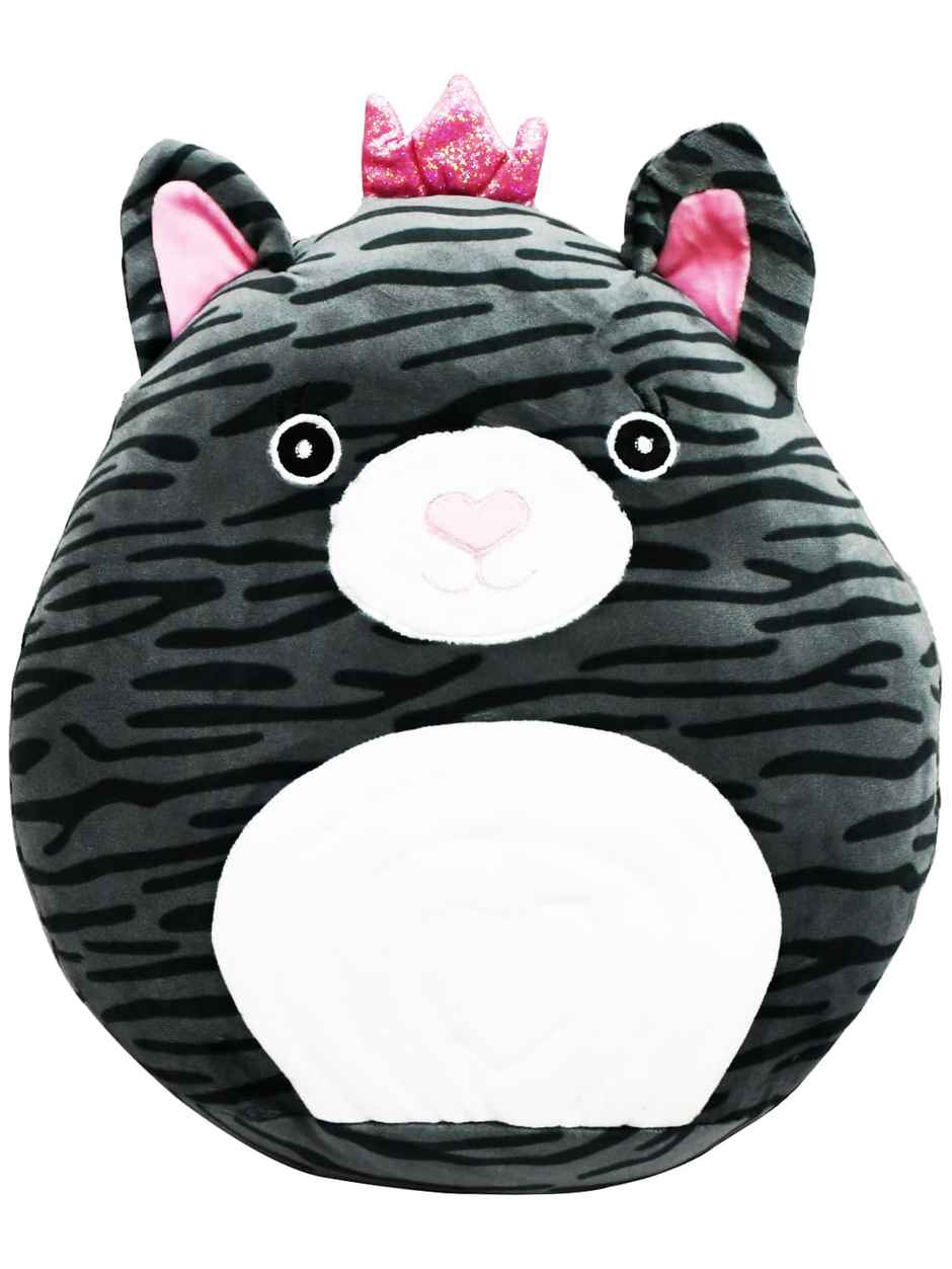 Mirada 30Cm Super Soft Cat Cushion Toy - Grey