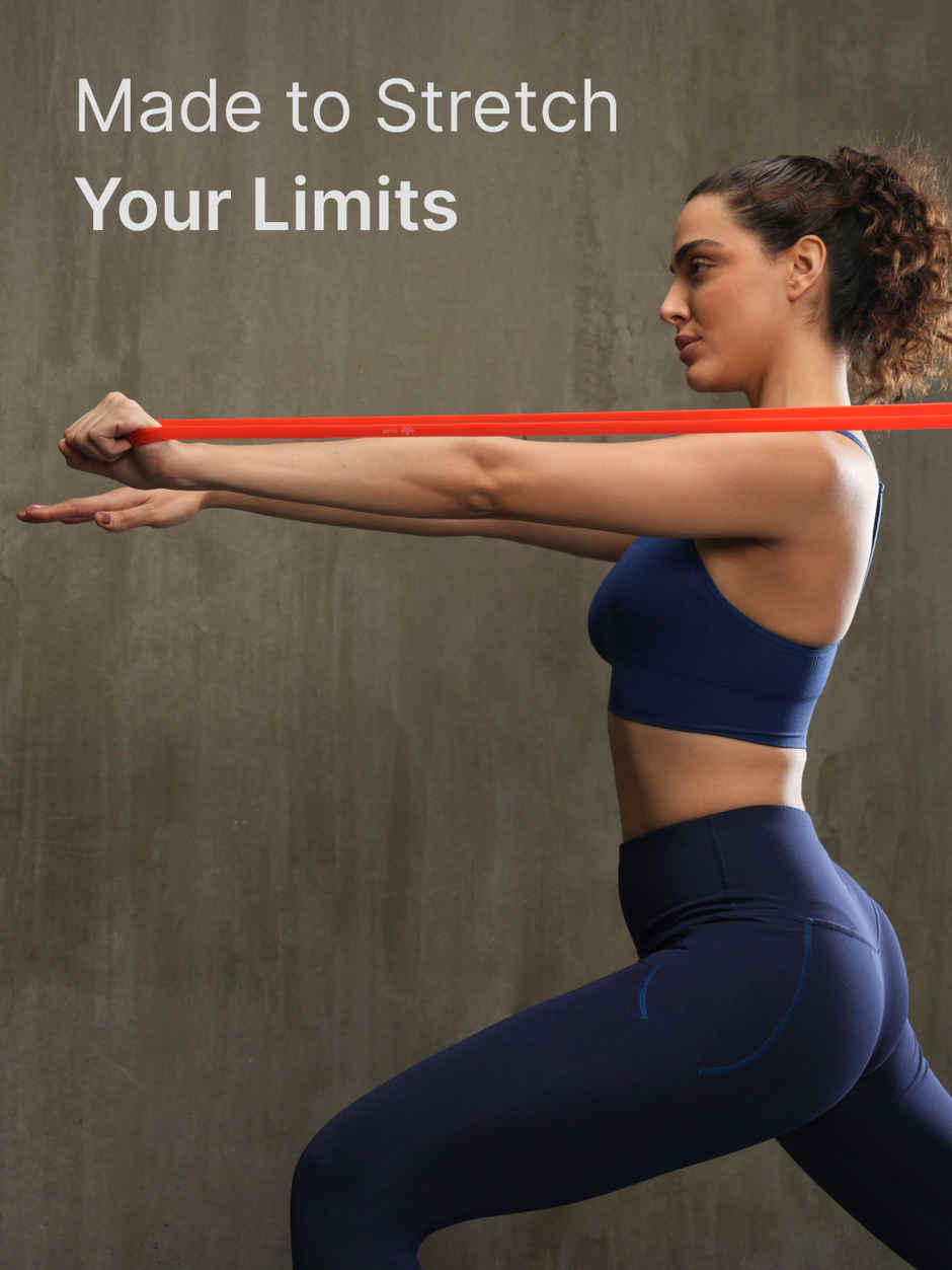 Cultfit Unisex Resistance Band for Stretching & Pull Ups | Red - 7-15 kg Resistance