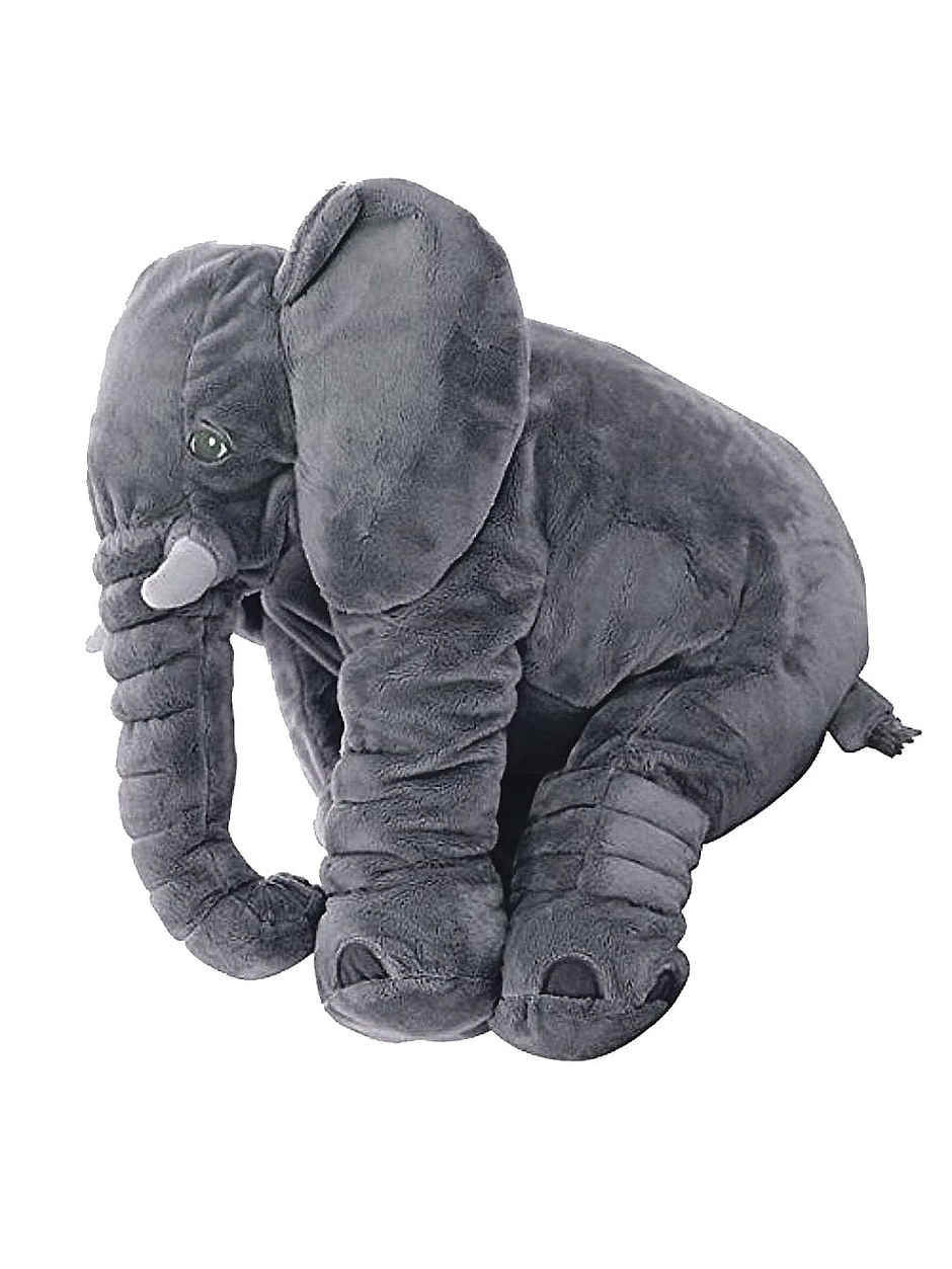 DearJoy Elephant Shaped Baby Pillow - Grey | Soft & Cuddly