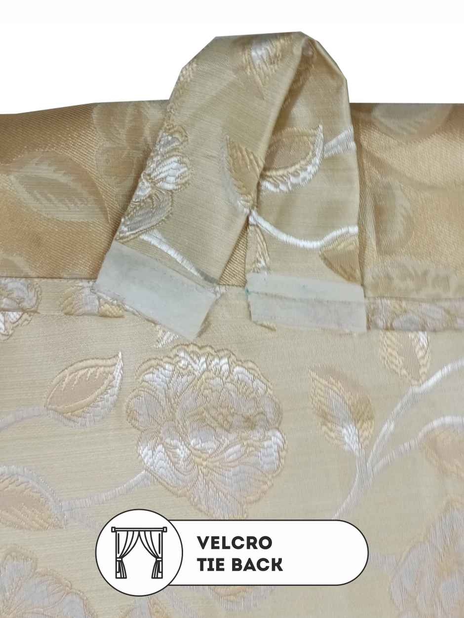 Bianca Jacquard Room Darkening Eyelet Curtain - 7 ft