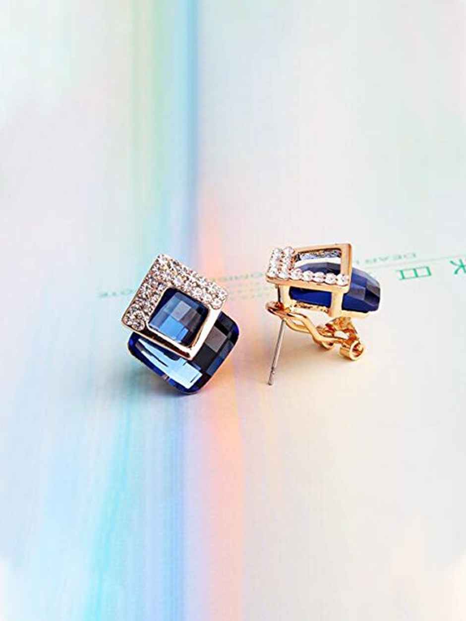 Youbella Fashion Jewellery Earrings For Girls And Women (Blue)(Ybear - 32076)