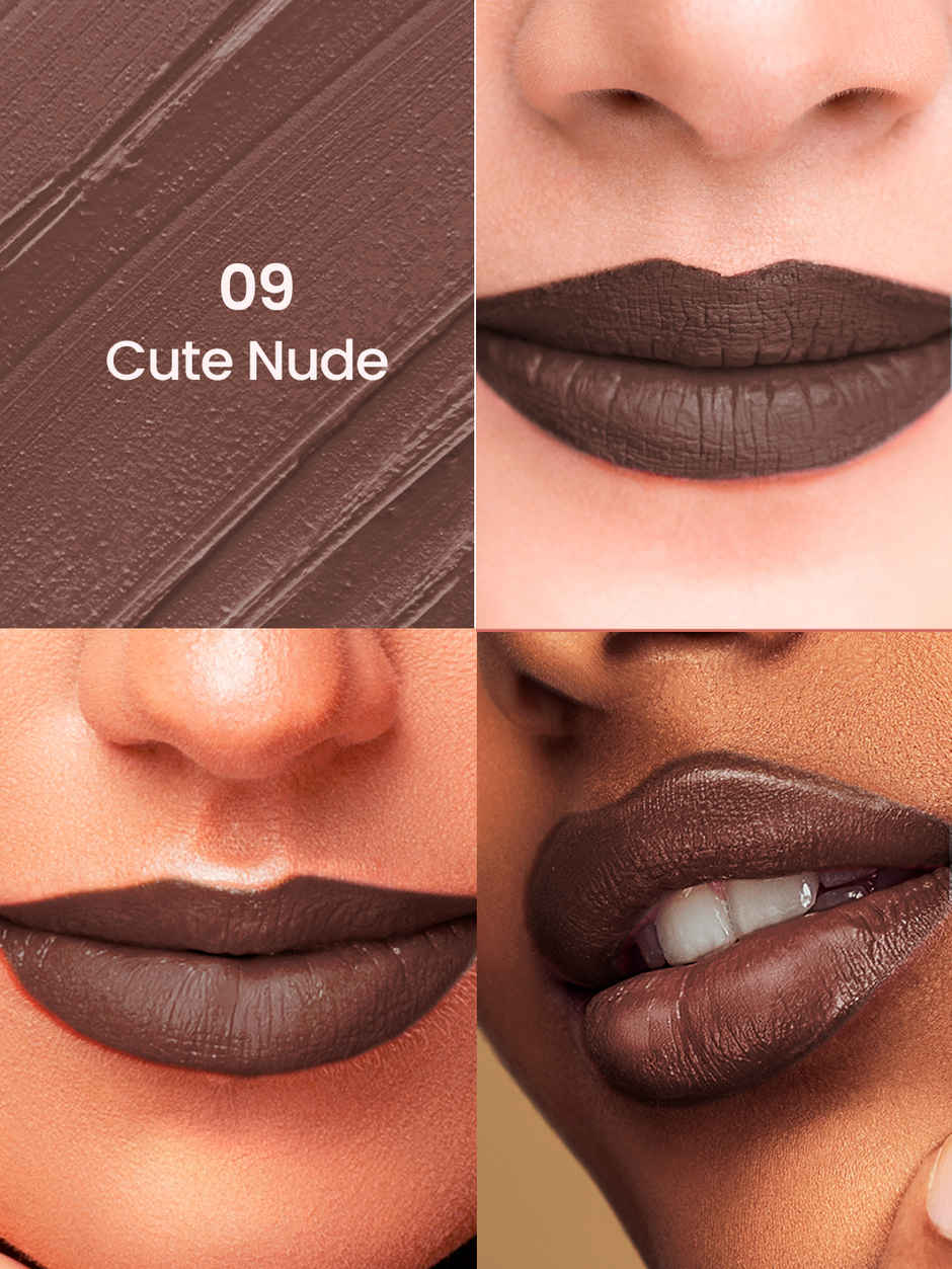 Swiss Beauty HD Matte Lipstick | 09 Cute Nude