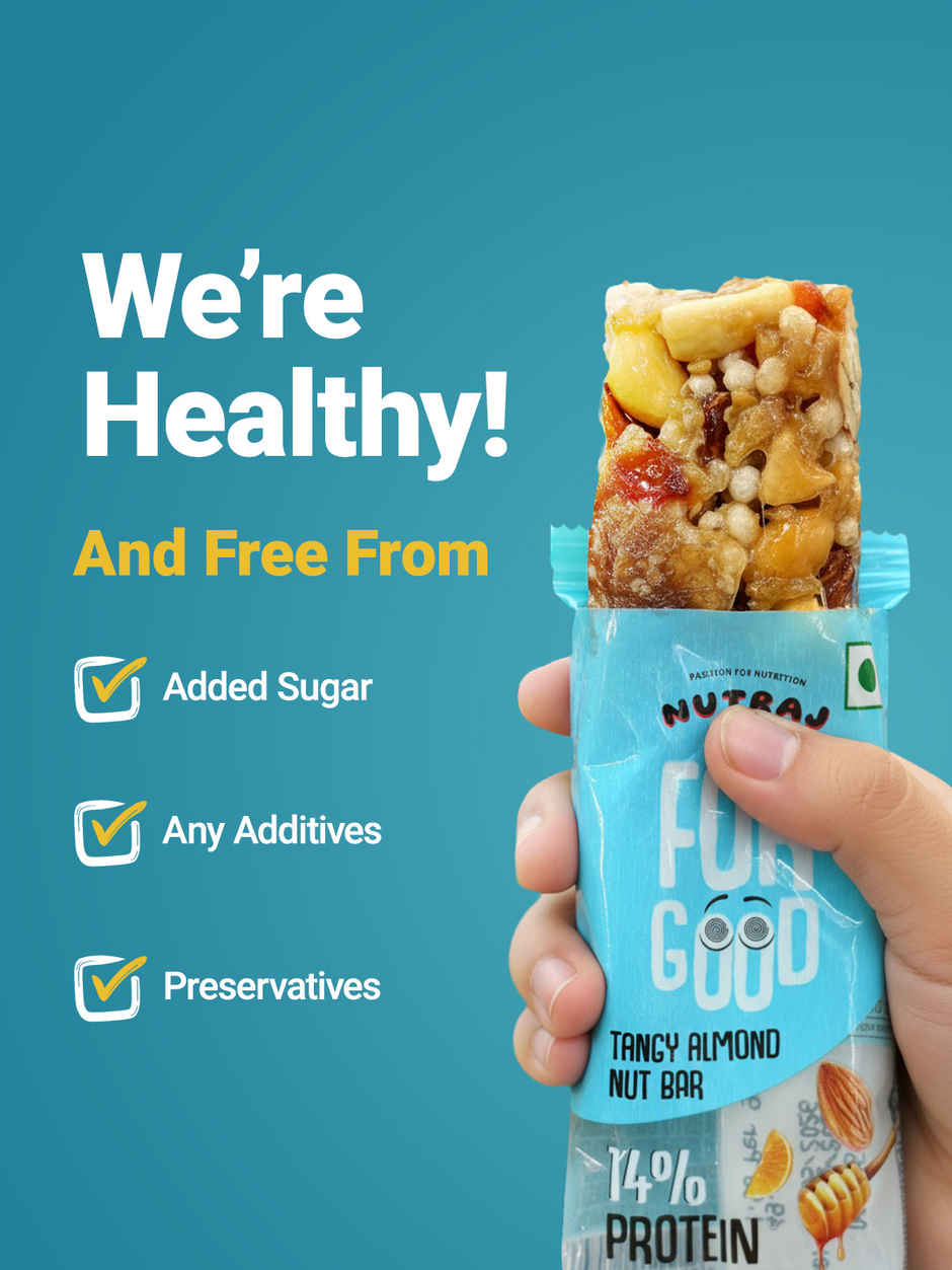 Nutraj For Good Tangy Almond Nut Bar