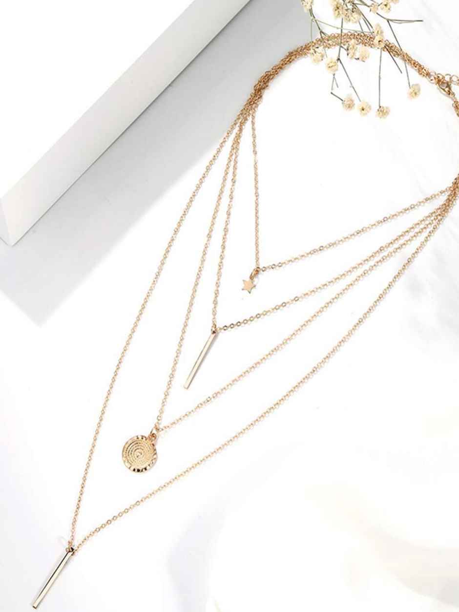 Youbella Jewellery Stylish Combo Of Two Necklace Chains For Women And Girls(Ybnk - 5941)